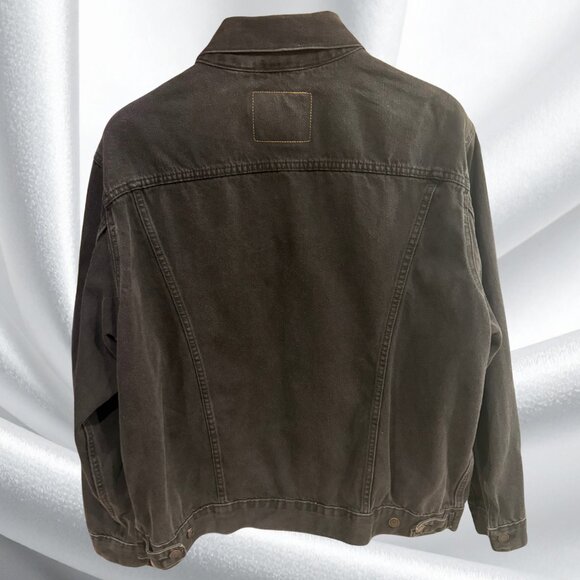 Levi's Black Denim Jacket XL Oversized Unisex NEW Streetwear - Picture 2 of 11